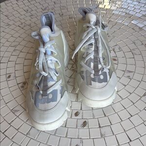 Dior White and Gray Sneakers